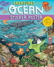 Creatures of the Ocean Sticker Poster